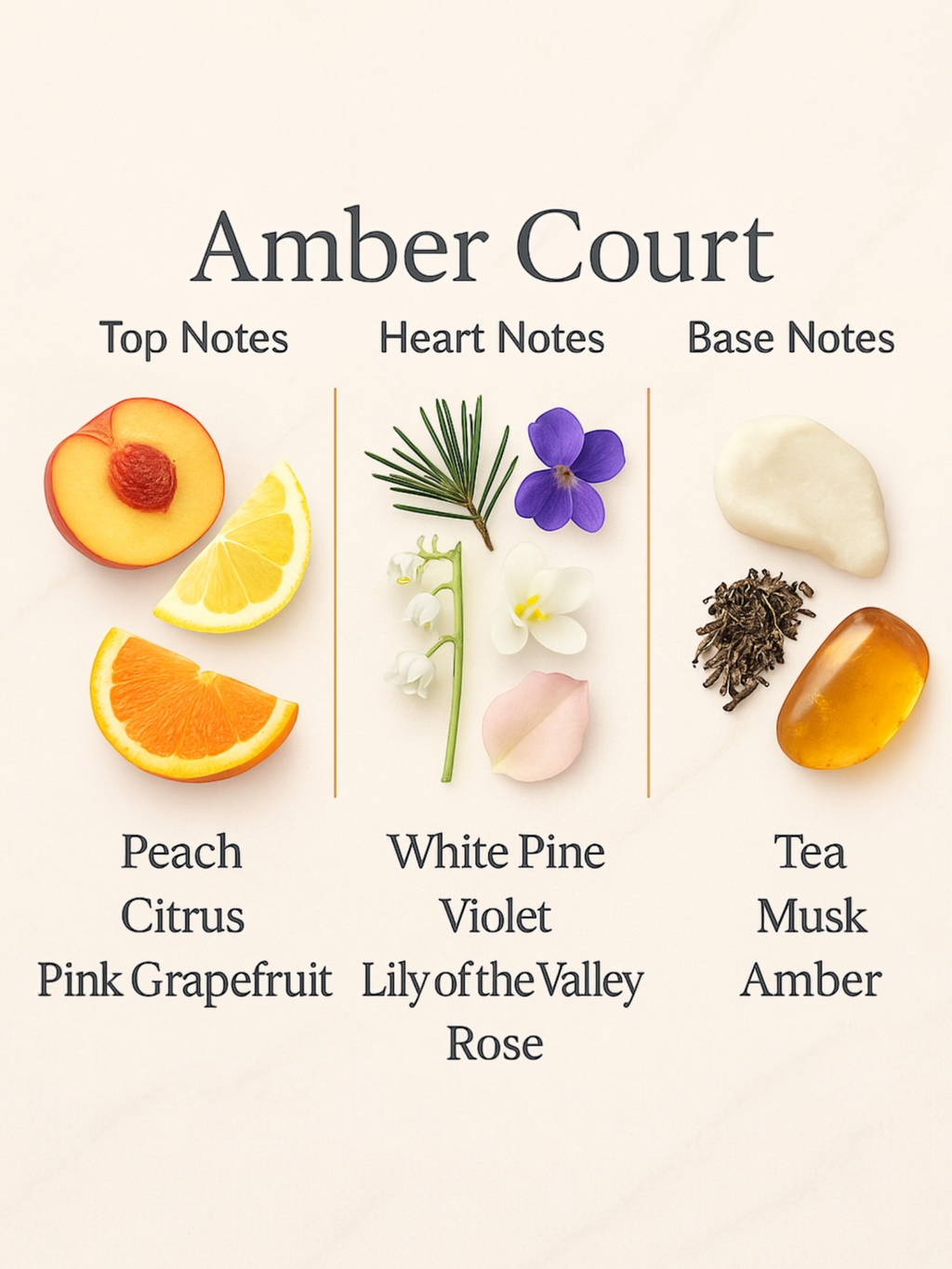 Amber Court - Citrus / Tea / white pine - 120ml