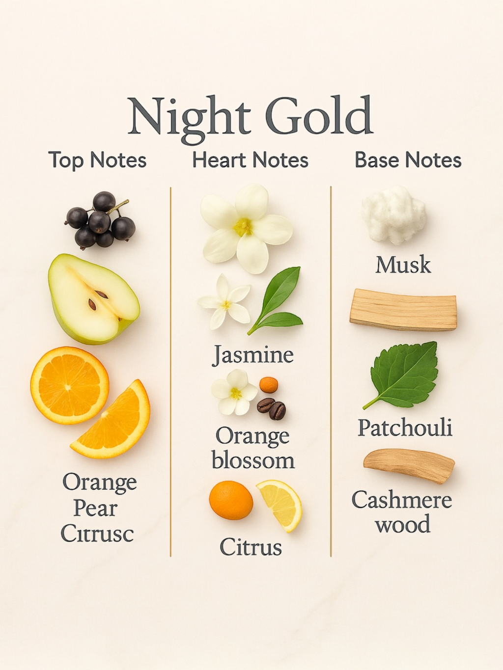 Night Gold - Pear / Orange / Cashmere Wood - 120ml