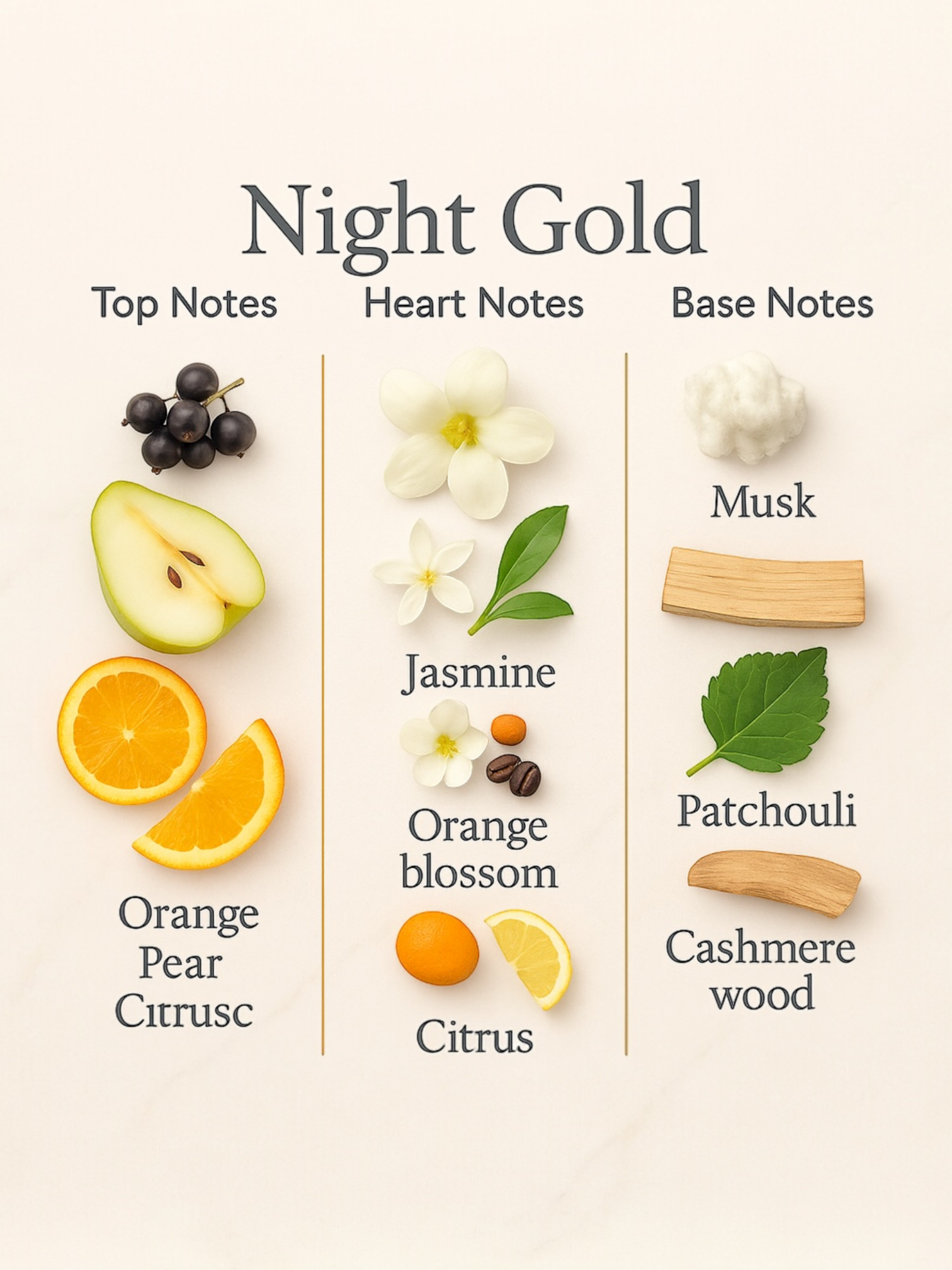 Night Gold - Pear / Orange / Cashmere Wood - 120ml